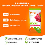PROBAR BOLT gominolas frambuesa, vitaminas B y C para energía