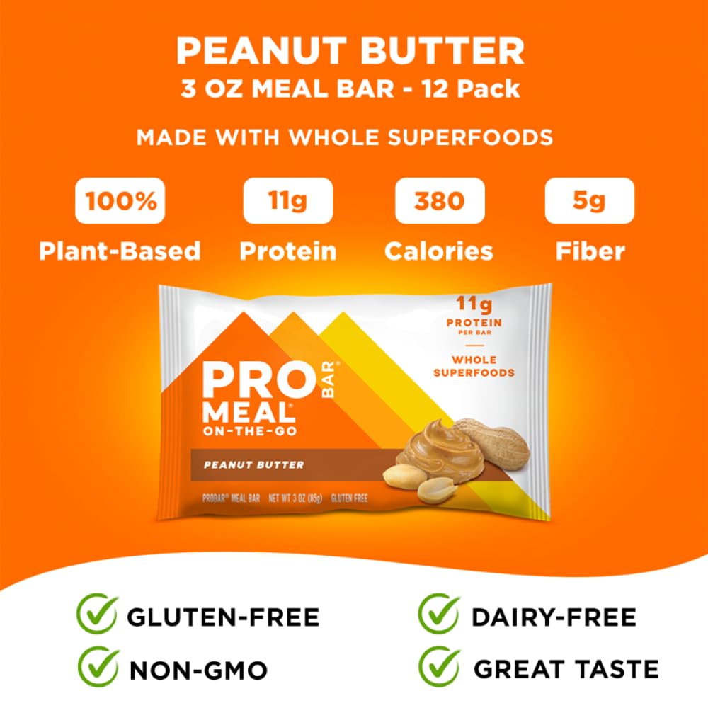 PROBAR MEAL Bar empaque de 12 barras, solución práctica para llevar