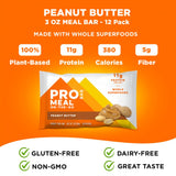 PROBAR MEAL Bar empaque de 12 barras, solución práctica para llevar