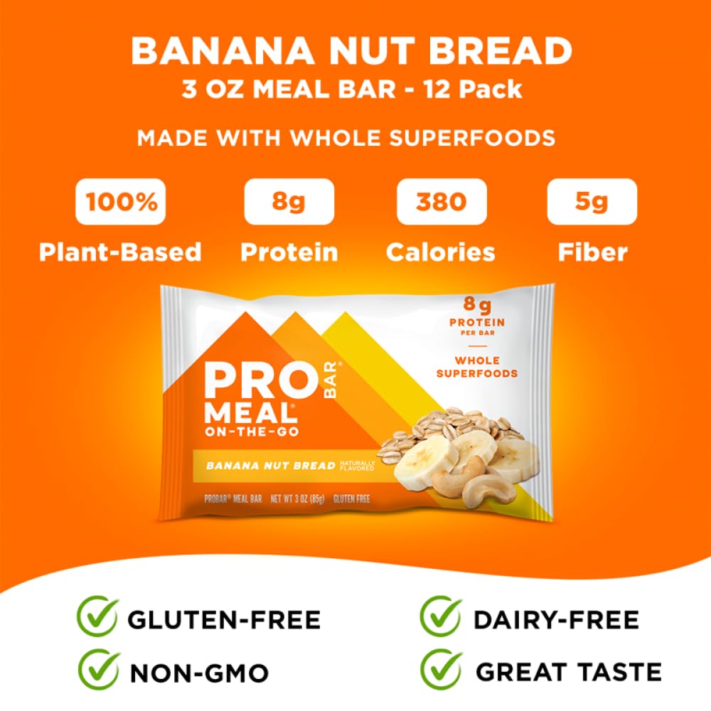 Barra PROBAR MEAL sin gluten y sin soja, opción segura para dietas.
