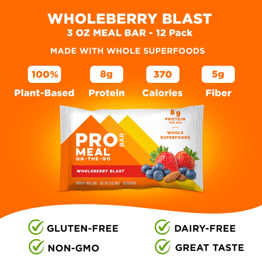 PROBAR MEAL BAR Wholeberry Blast: textura cremosa con fruta fresca