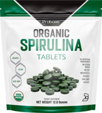 Probase Nutrition Spirulina orgánica 3000 mg botella: fuente vegetal de proteína y energía diaria
