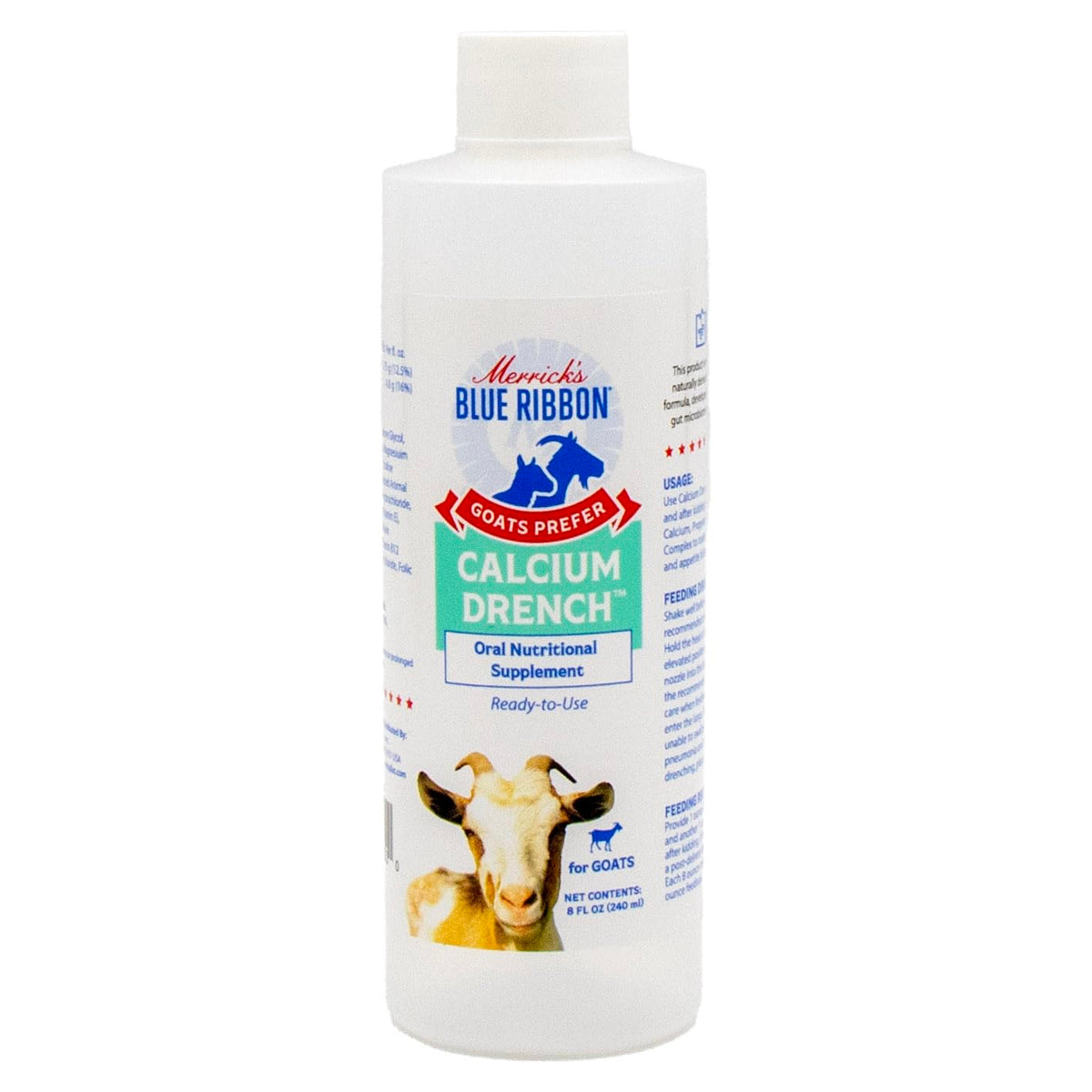 Probios drenaje de calcio para cabras en botella, facilita la suplementación diaria