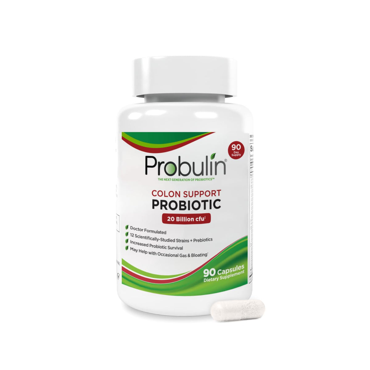 Probulin Colon Support: botella frontal para apoyo intestinal diario