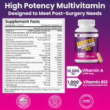 ProCare Health Bariátrico Multivitamínico: etiqueta limpia sin colorantes artificiales.