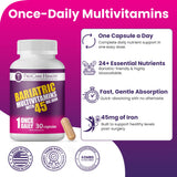 ProCare Health Bariátrico Multivitamínico: suministro de 30 días para postoperatorio.