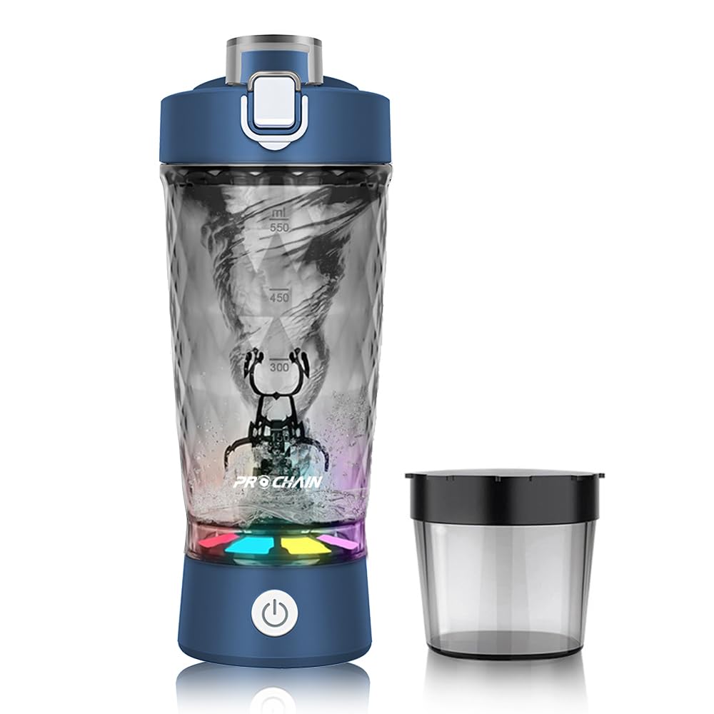 PROCHAIN botella eléctrica de proteína, mezcla rápida para entrenamientos eficientes.
