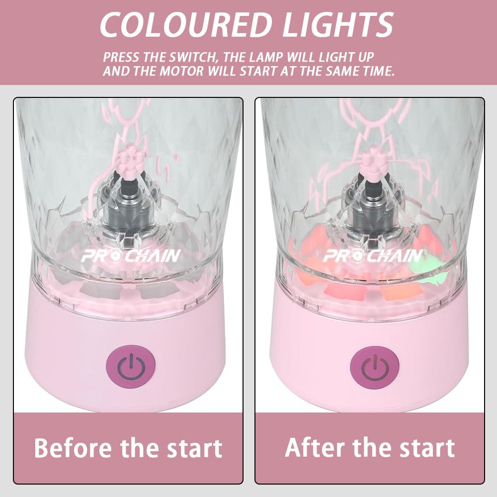 PROCHAIN mezclador de proteinas 22oz iluminación led para entrenos nocturnos