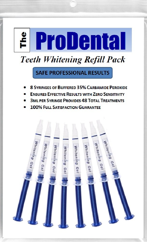 ProDental: jeringa de gel 3ml en 8 paquetes para uso doméstico seguro