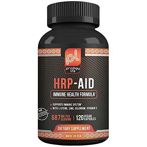 Prodigy Life HRP-Aid, cápsulas en primer plano, fácil de tomar diariamente
