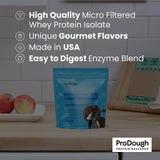 ProDough fácil de preparar con una porción y líquido frío
