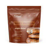 ProDough Gourmet Whey Isolate Maple Donut, bote listo para batidos rápidos y digestión suave.