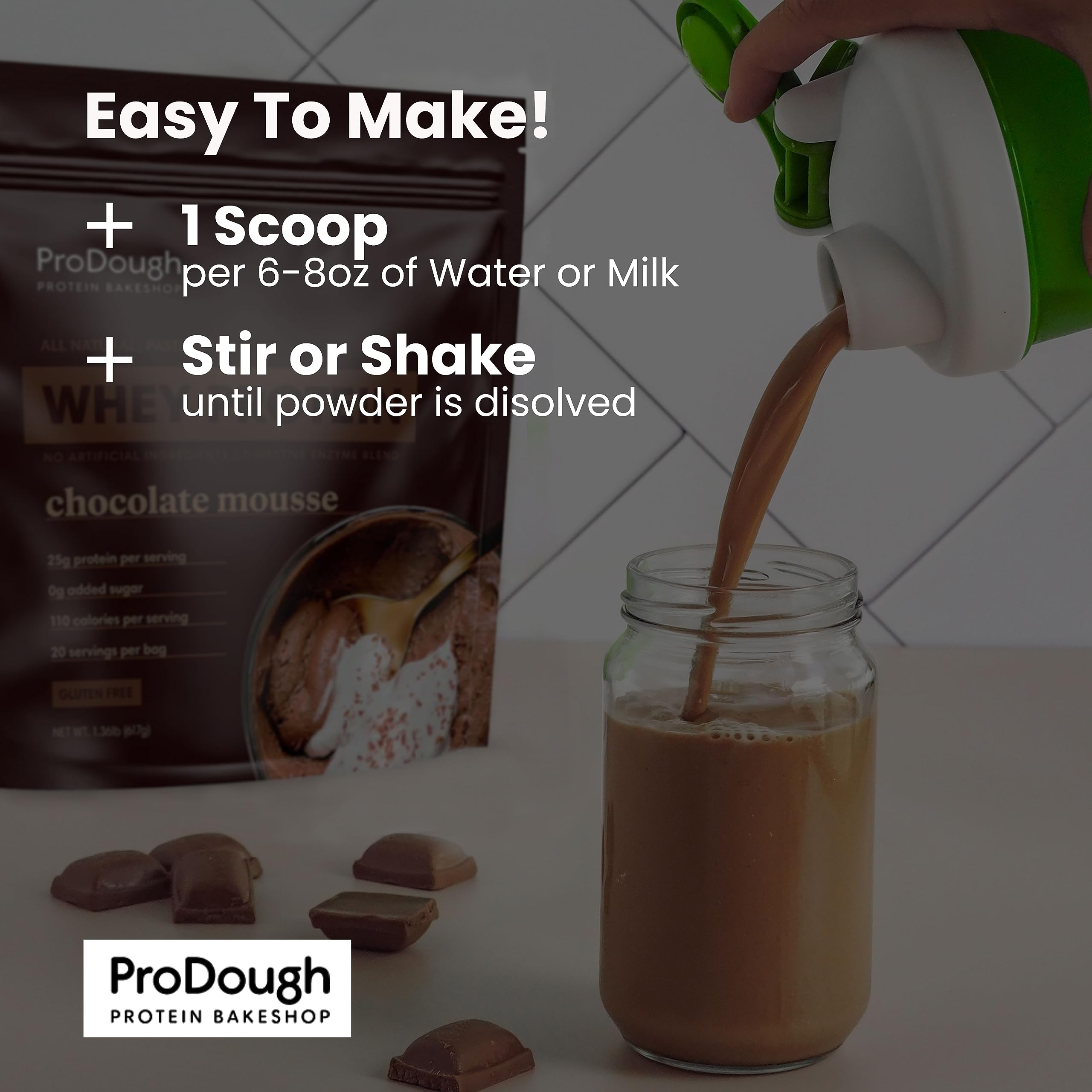 ProDough Whey Isolate, dieta cetogénica, opción proteica compatible