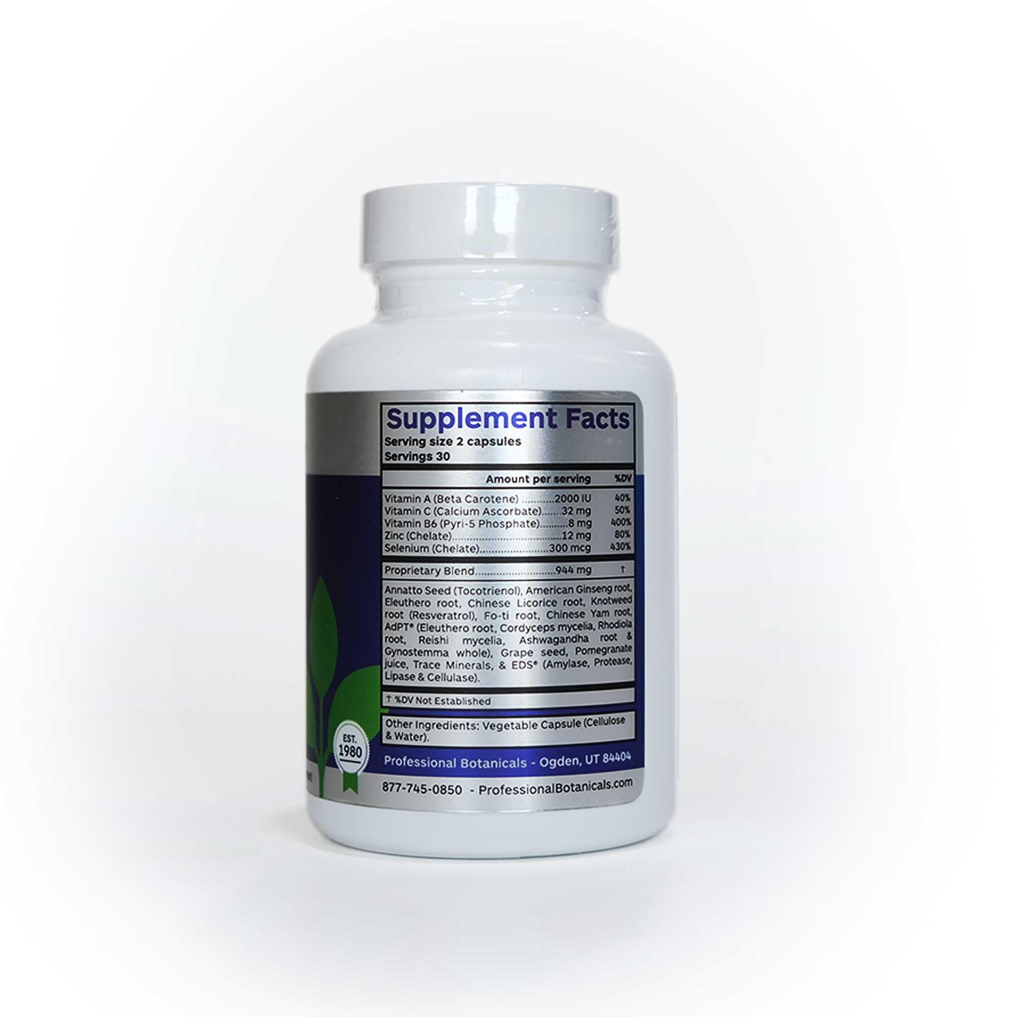 Professional Botanicals Calma Atención: raíz de Cimífuga para equilibrio emocional.