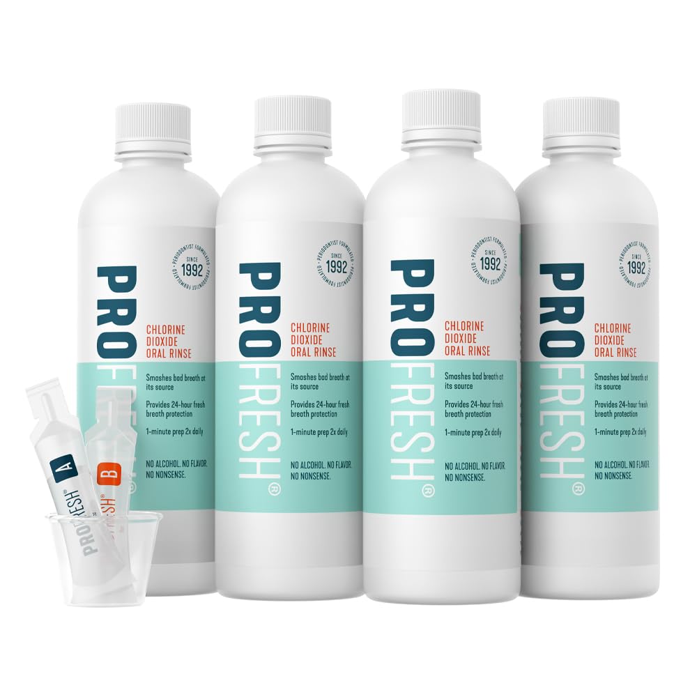 ProFresh Enjuague Bucal, botella de 500 ml, protección duradera contra el mal aliento