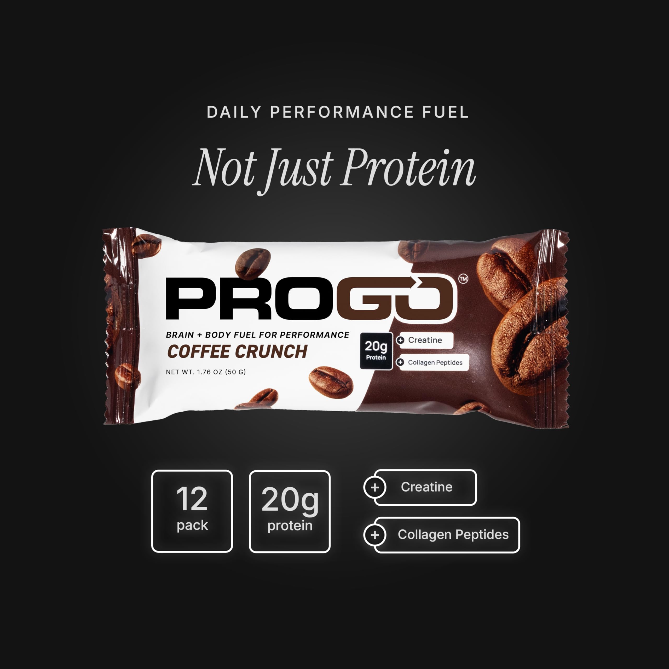 ProGo barra con creatina monohidratada para potencia física.