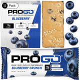 ProGo barra proteína arandano crujiente: energía limpia para entrenamientos.