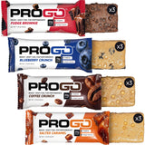 ProGo Protein Bars en caja de 12 barras para energía diaria y rendimiento