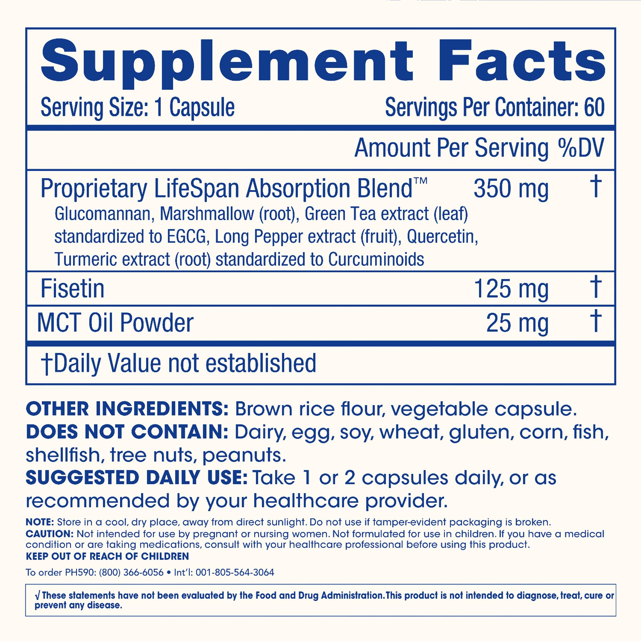 Aceite MCT y fisetina, posible mejora de absorción.