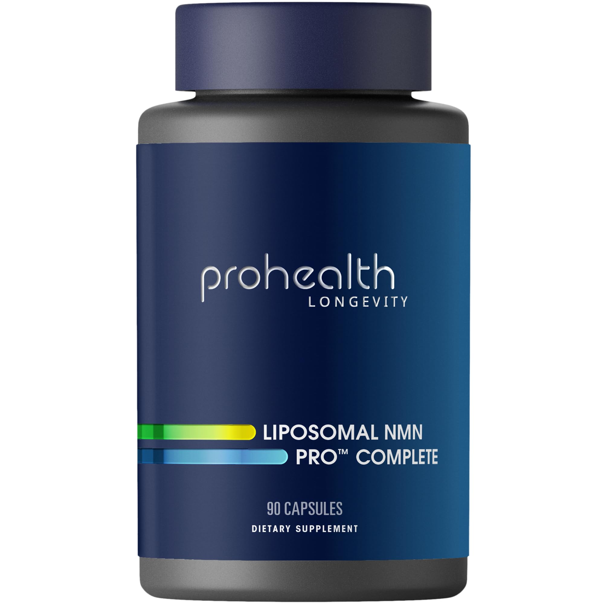ProHealth Liposomal NMN Pro Complete en botella, posible apoyo a la energía diaria.