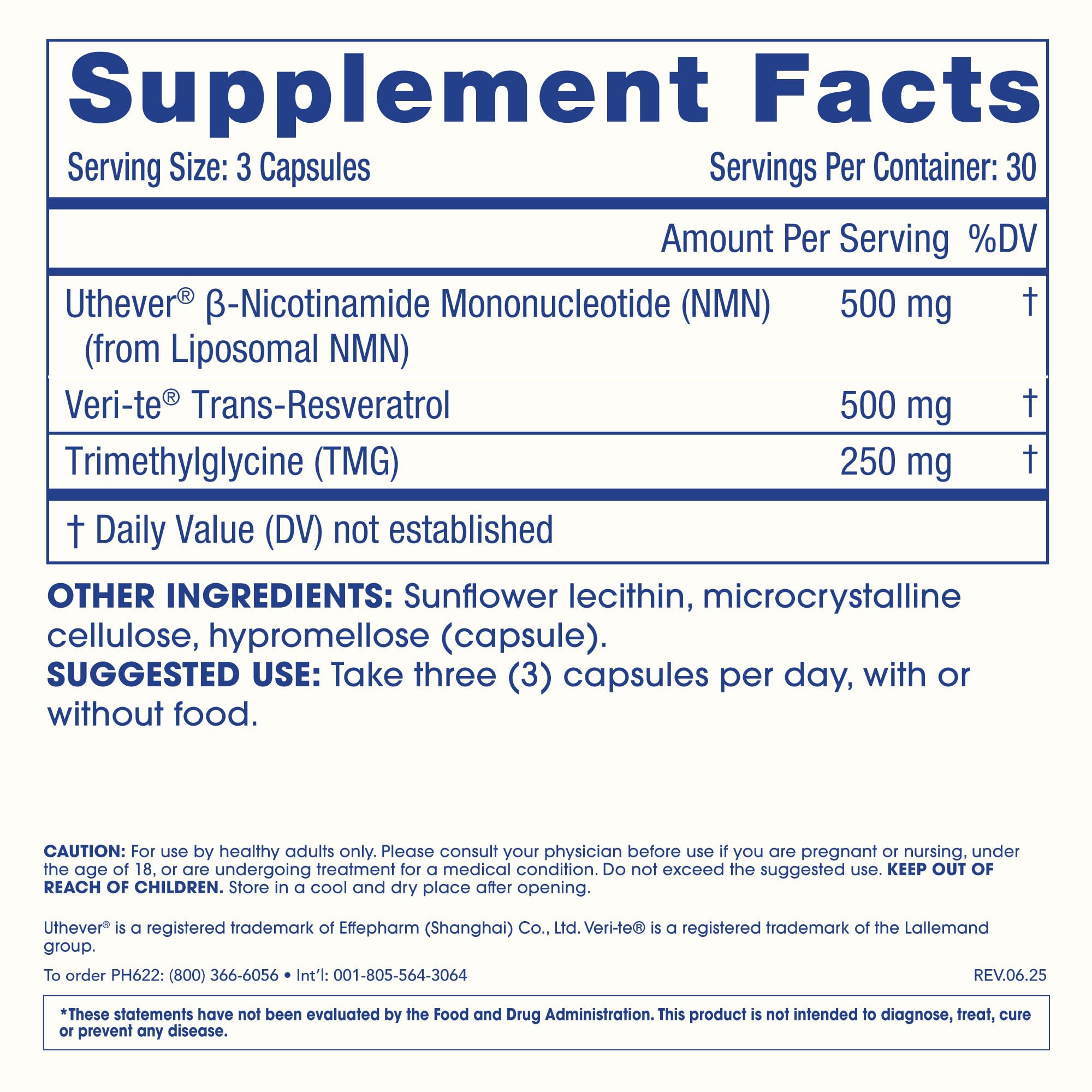 ProHealth Liposomal NMN Pro Complete, gráfico de beneficios para entender su uso diario.