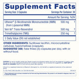ProHealth Liposomal NMN Pro Complete, gráfico de beneficios para entender su uso diario.