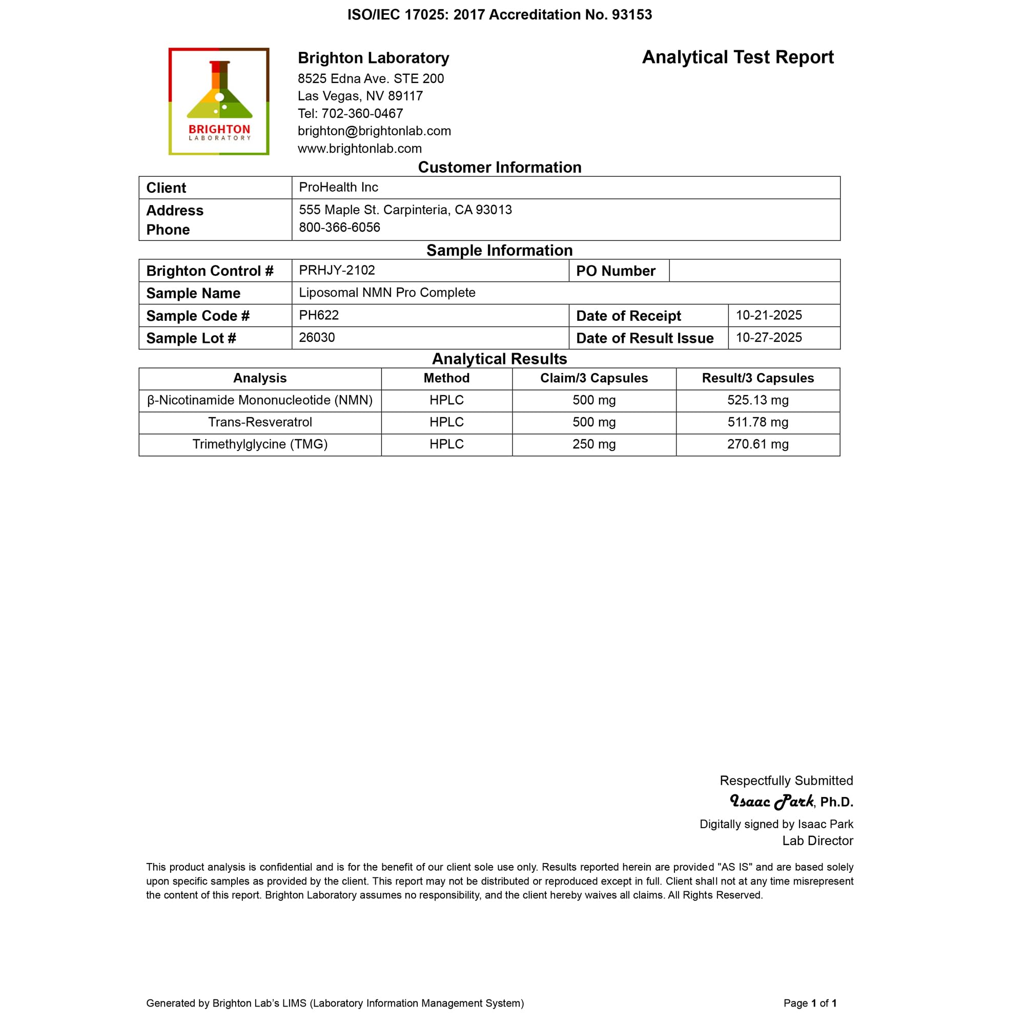 ProHealth Liposomal NMN Pro Complete sobre la mesa, experiencia de uso diaria.