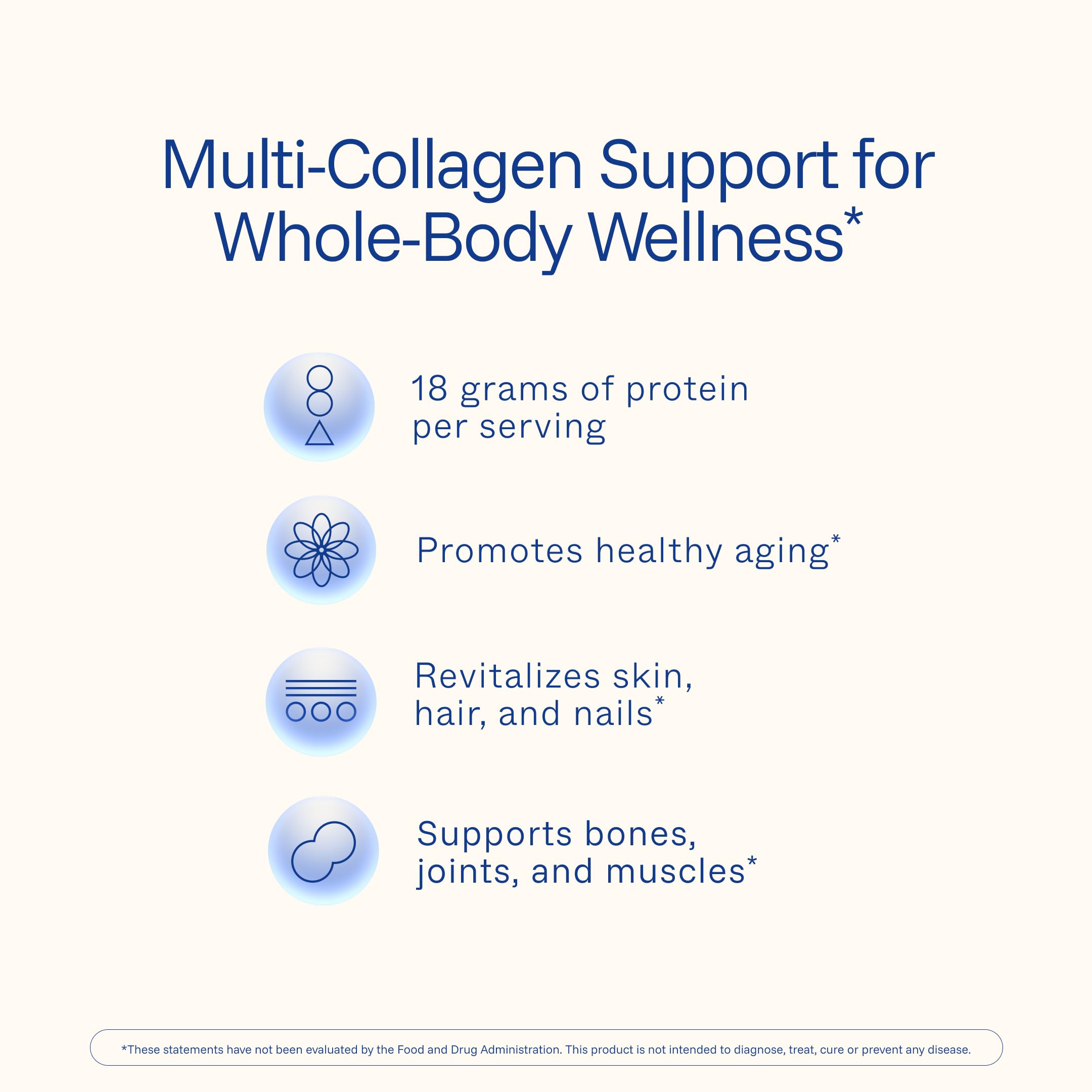 Polvo sin sabor de ProHealth Longevity Collagen Complete se disuelve sin sabor.