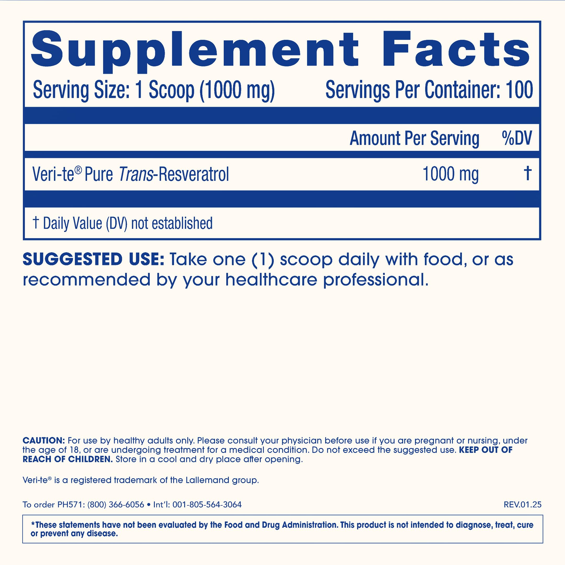 Uso diario de ProHealth Longevity Trans-Resveratrol, fácil de incorporar.