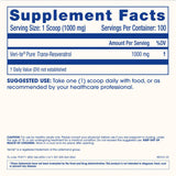 Uso diario de ProHealth Longevity Trans-Resveratrol, fácil de incorporar.