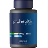 ProHealth Pure Fisetin: bote con cápsulas de 250 mg para vitalidad.