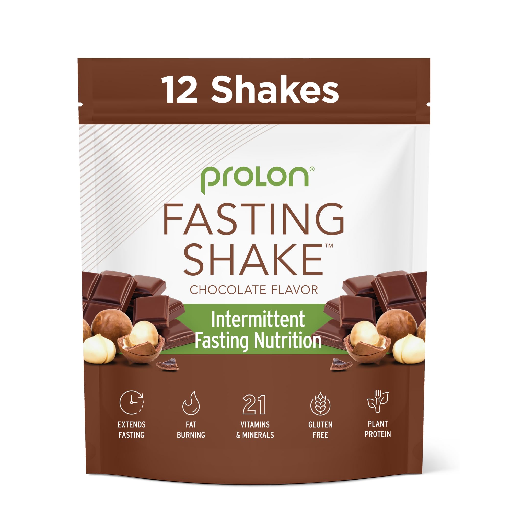 Prolon chocolate: paquetes de bebida para ayuno intermitente, ideal para iniciar el día con sabor y energía.