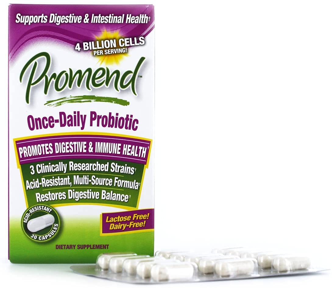 Promend probiótico: caja de presentación, ideal para planificación de suministros.