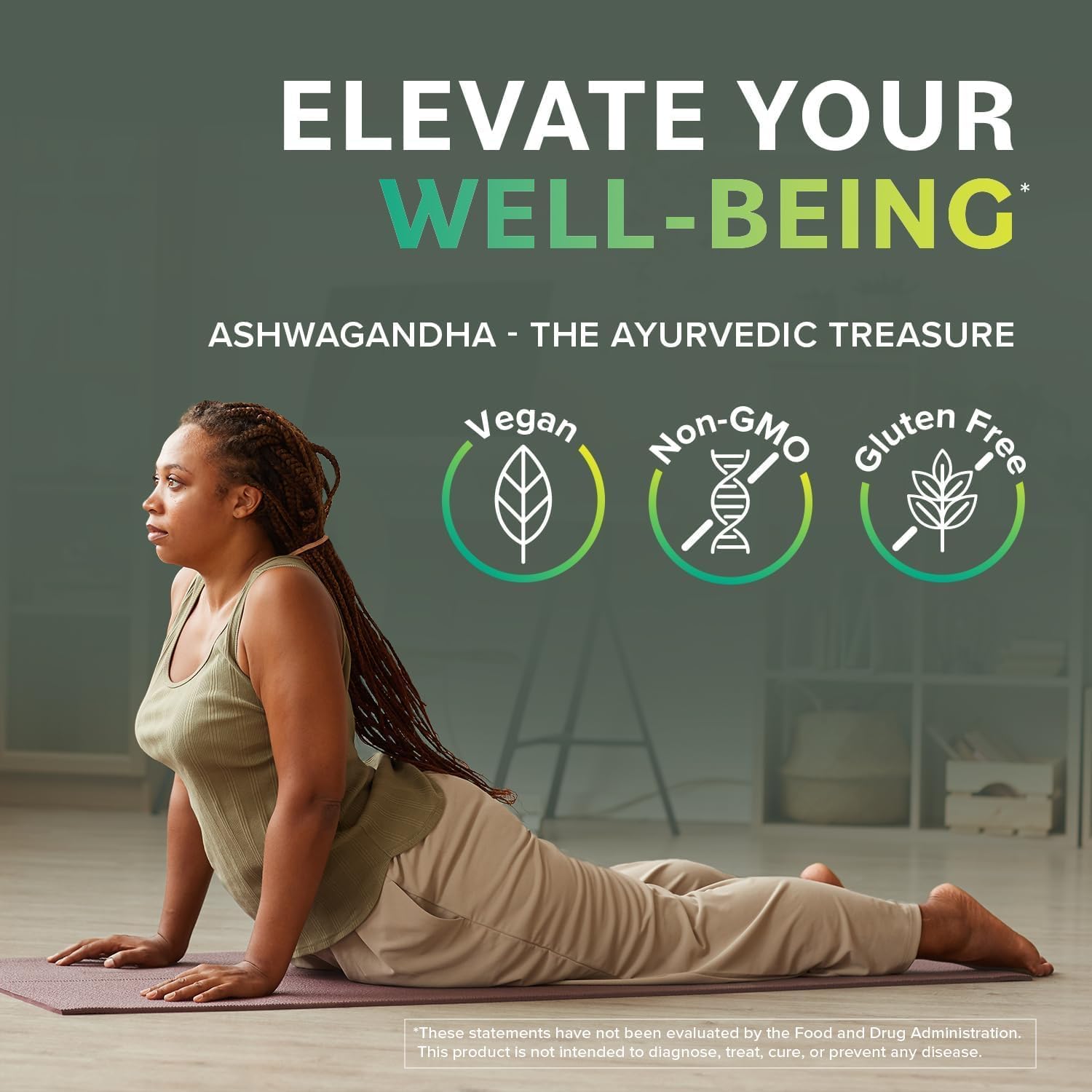 Ashwagandha de Prominent Nutrition, paquete de 2 unidades.