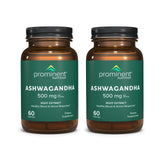 Ashwagandha de Prominent Nutrition, cápsulas de raíz para bienestar diario.
