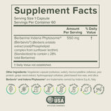 Prominent Nutrition Berberine Phytosome frasco para consumo fácil.