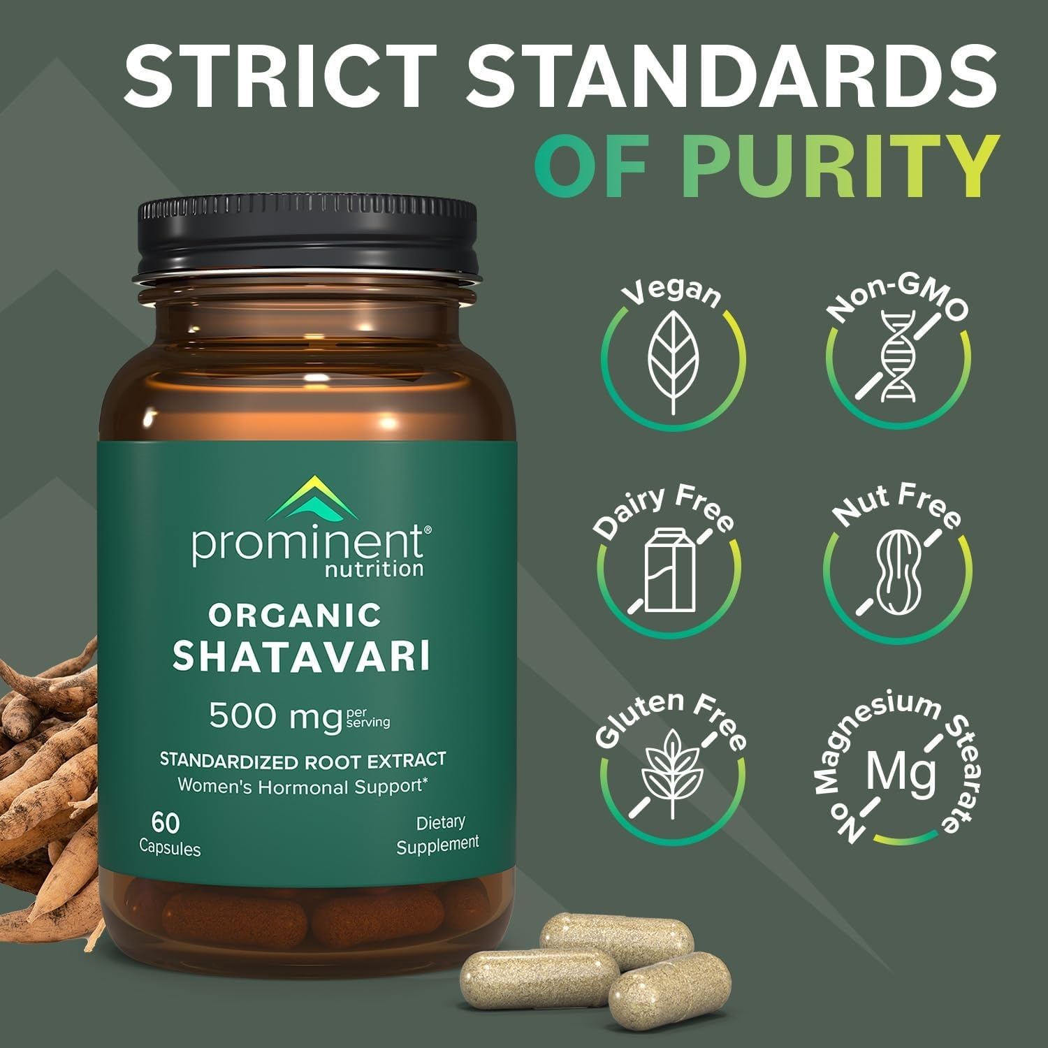 Caja de Prominent Nutrition Shatavari doble pack