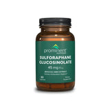 Prominent Nutrition Sulforafano: botella en primer plano para la salud celular.