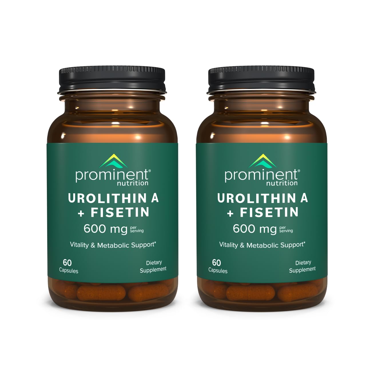 Prominent Nutrition Urolithin A + Fisetin cápsulas para vitalidad diaria