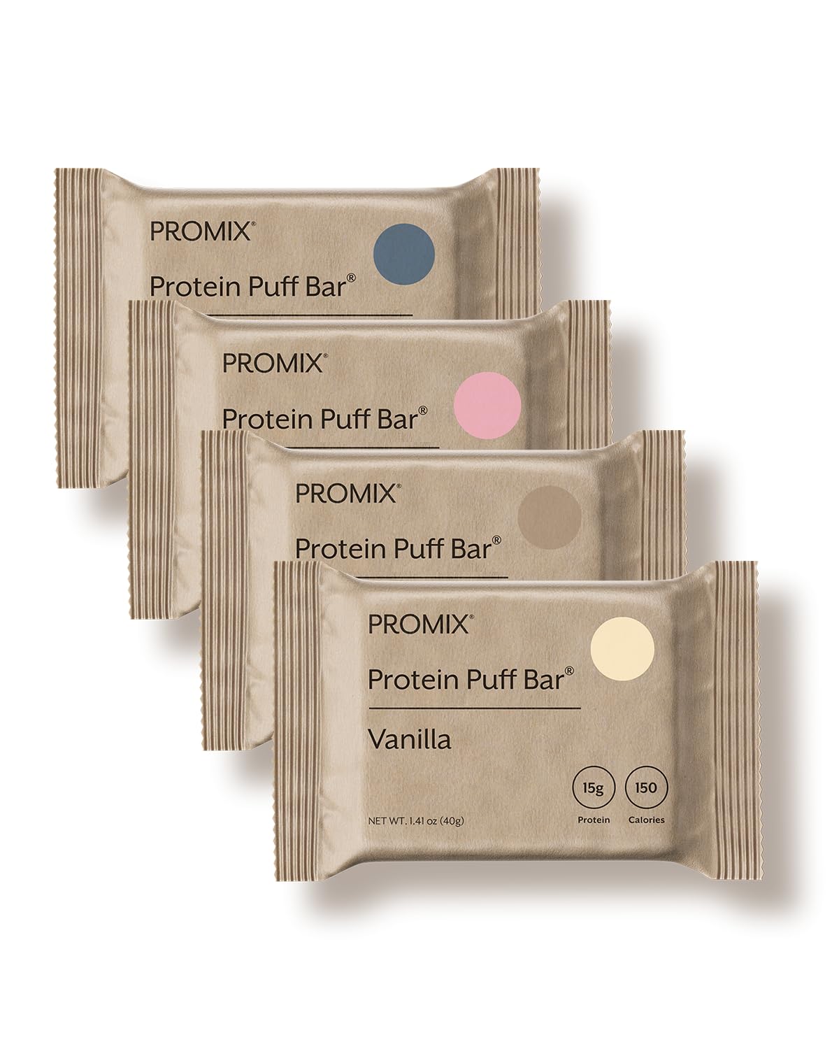 Promix barritas esponjosas de proteína variedad vainilla, snack proteico para energía diaria