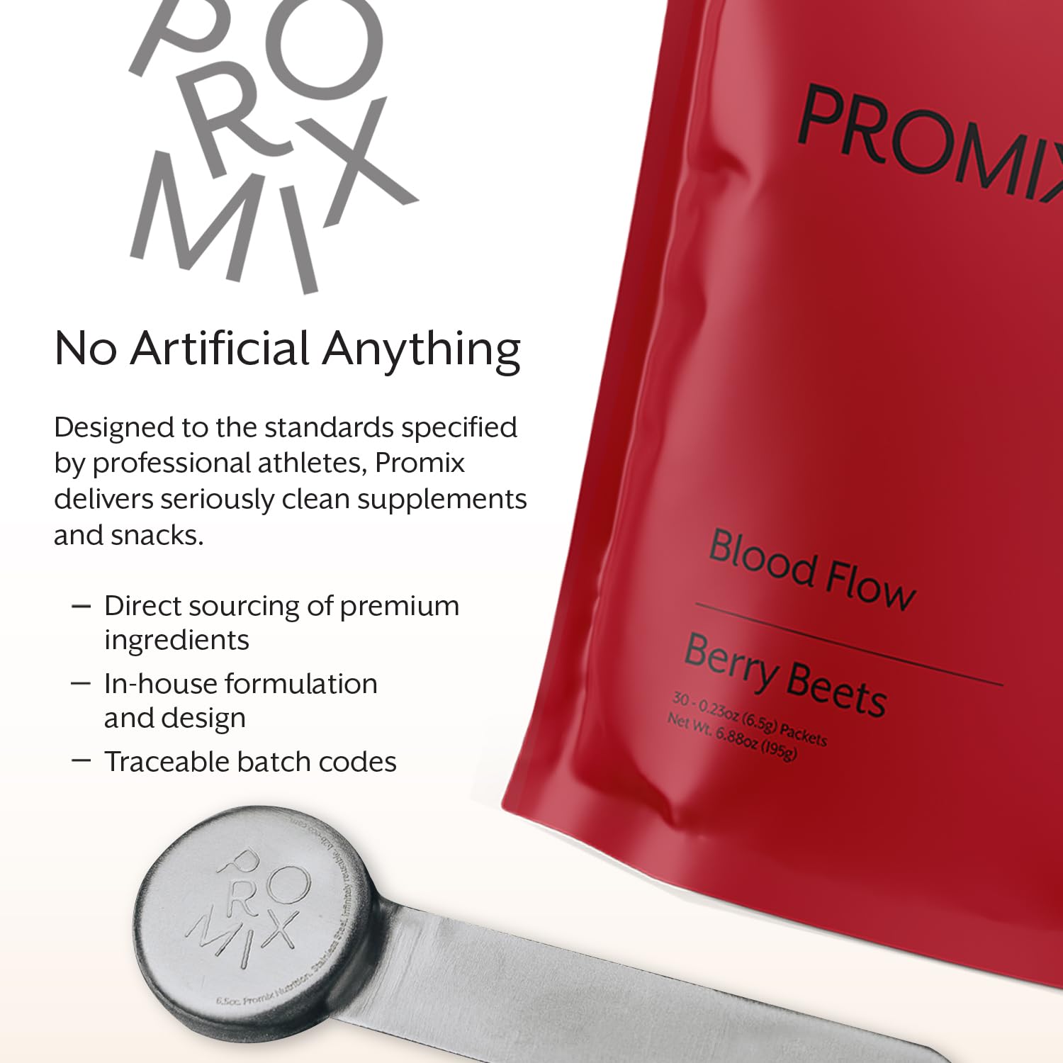 ProMix Nutrition Blood Flow: preparación rápida en bebida.