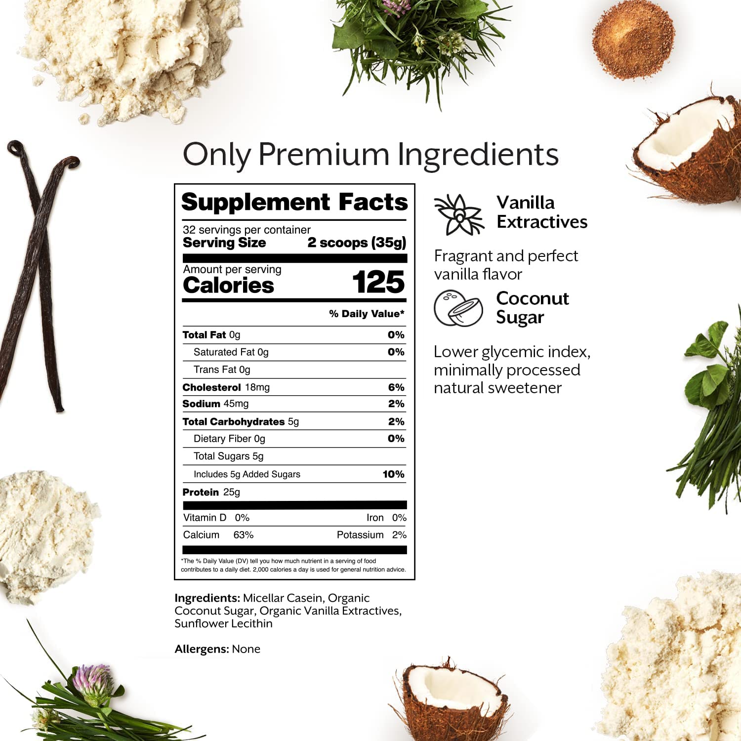 Promix Nutrition caseina ingredientes limpios, sin gluten ni soja