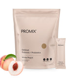 Promix Nutrition Debloat botella: uso diario para apoyar la digestión y el confort.