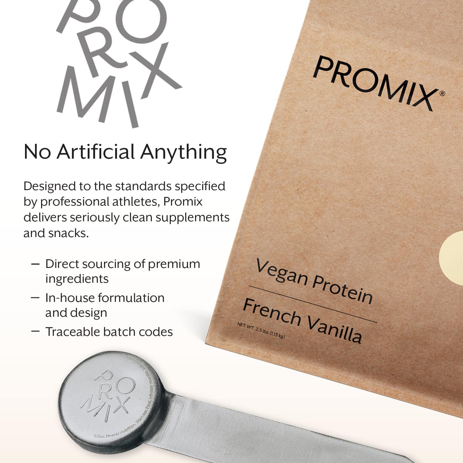 Batido ProMix vainilla: proteína vegana para desayunos o snacks.