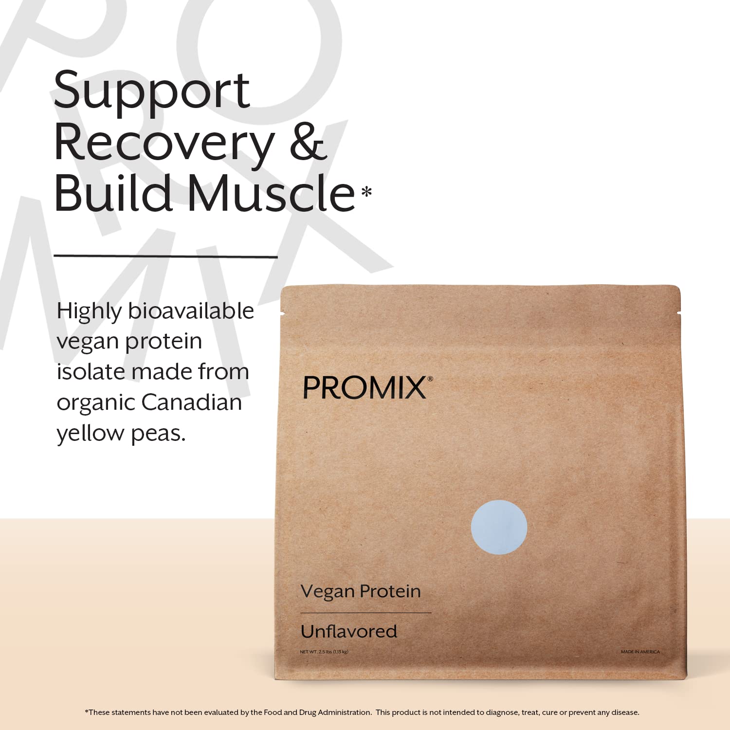 Proteína vegana sin sabor de Promix para batidos con textura suave.