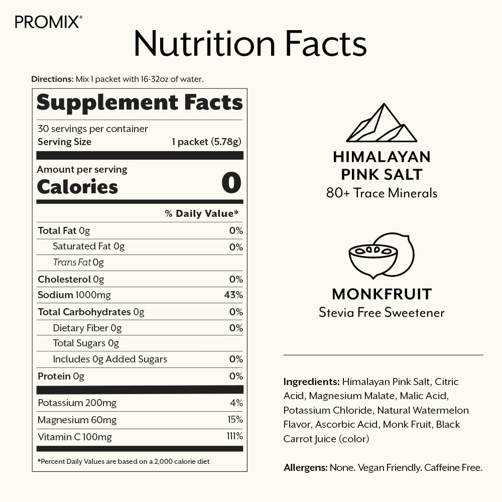 Sabor natural a sandía de ProMix Nutrition para hidratación