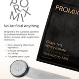 Promix Whey Aislada preparación rápida de batido para días activos.