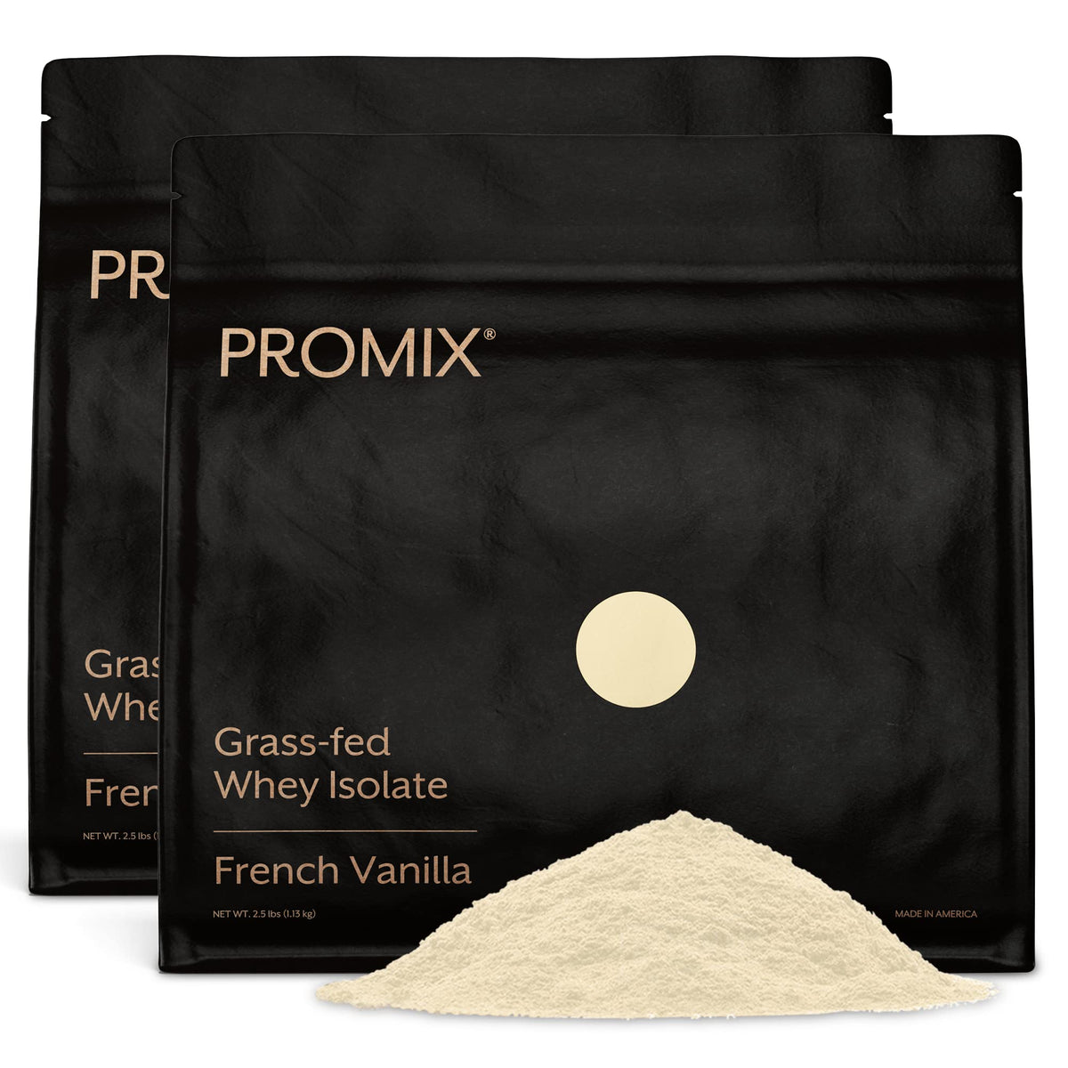 ProMix Nutrition proteína aislada en botella de vainilla para batidos post-entrenamiento.