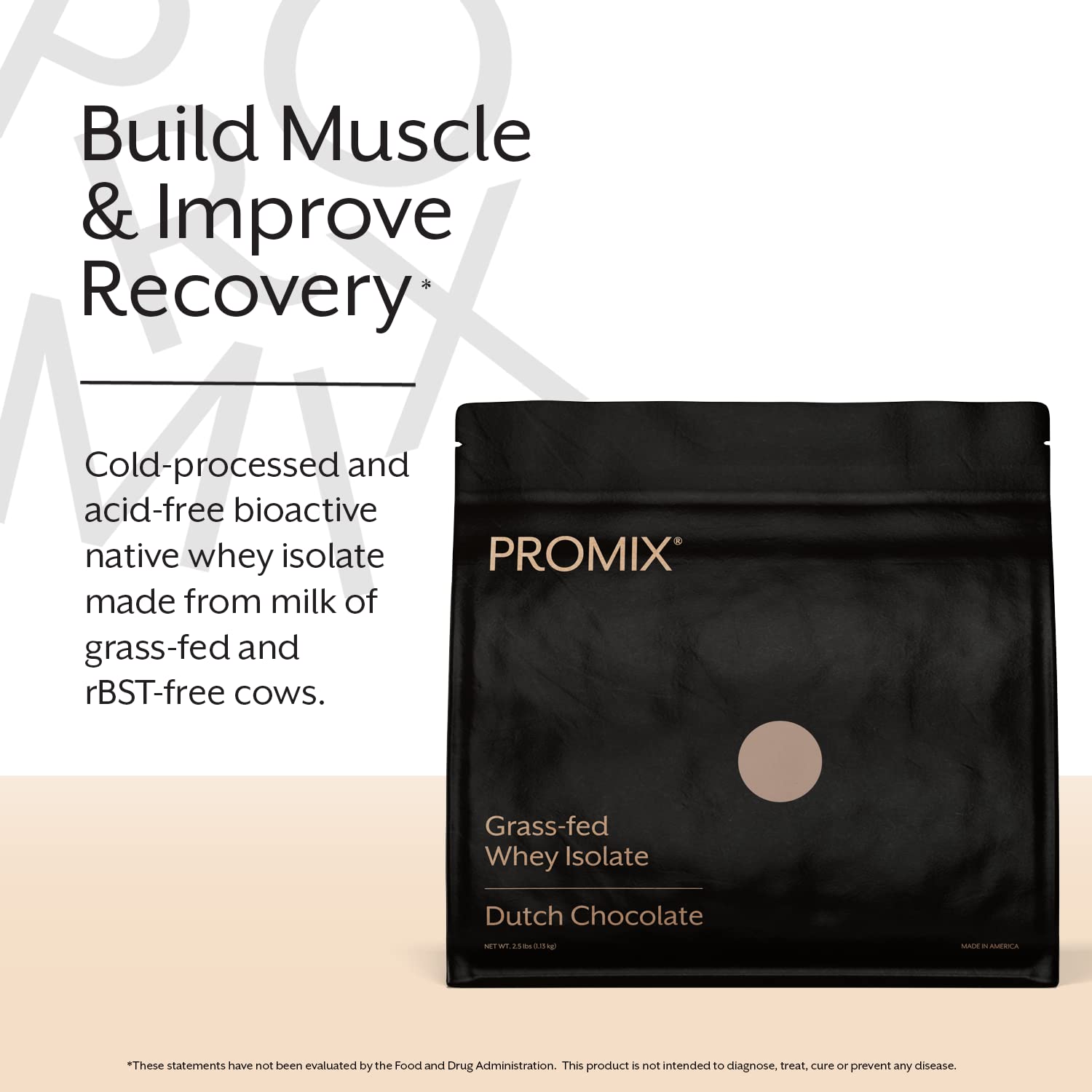 Promix Nutrition Whey Isolate Chocolate batido cremoso y fácil de preparar.