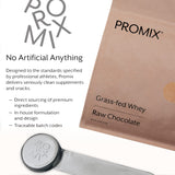 Post-entrenamiento rápido con ProMix, sin gluten ni OGM.